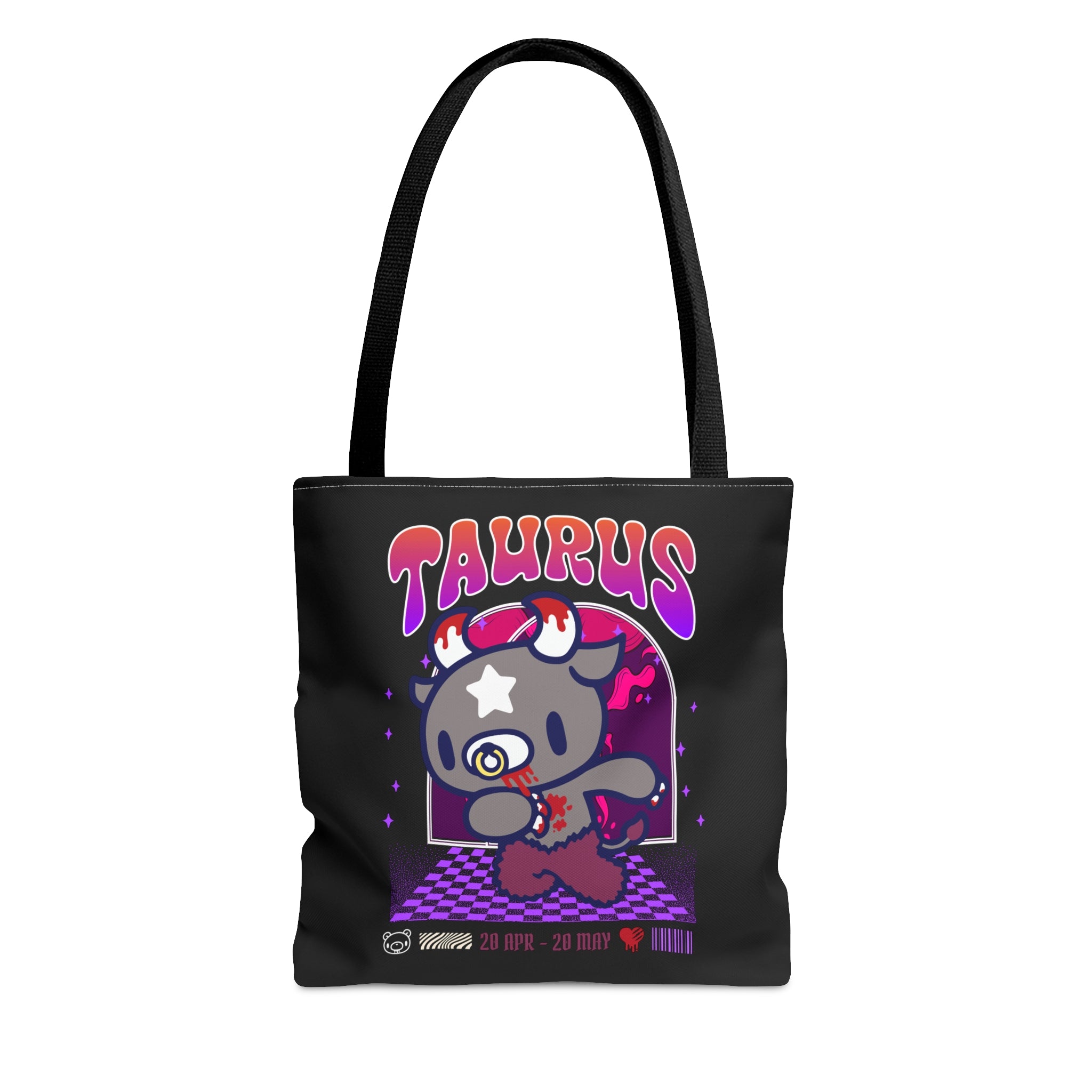 Gloomy Taurus  Zodiac Tote Bag